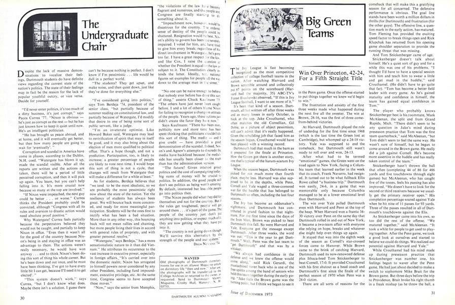 The Undergraduate Chair