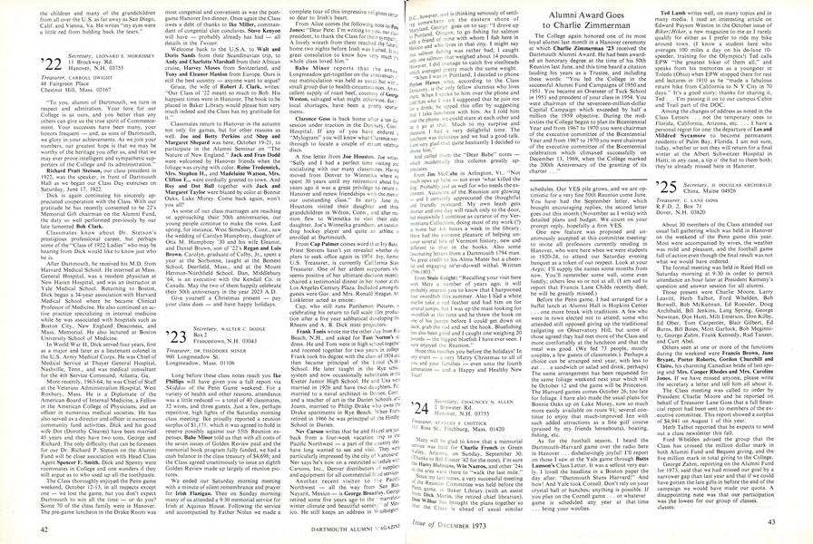 Alumni Award Goes to Charlie Zimmerman