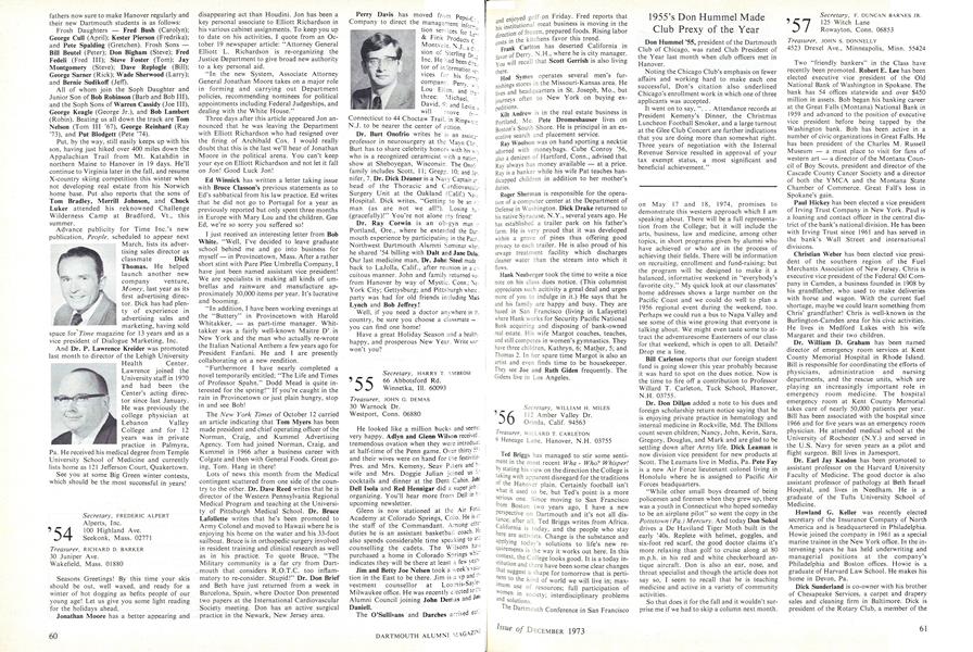 1955's Don Hummel Made Club Prexy of the Year