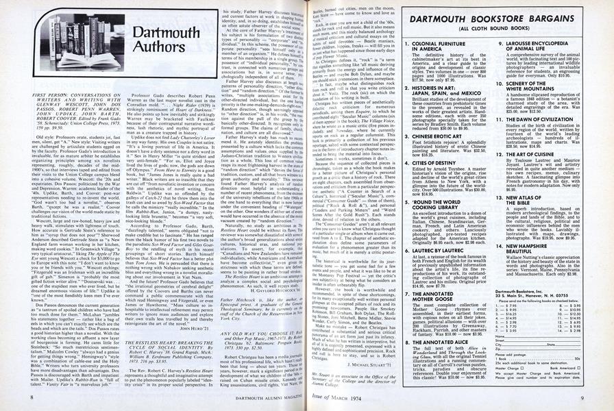 ANY OLD WAY YOU CHOOSE IT: Rock and Other Pop Music, 1967-1973
