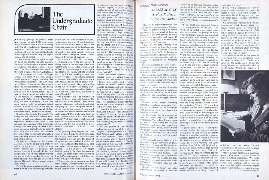 The Undergraduate Chair