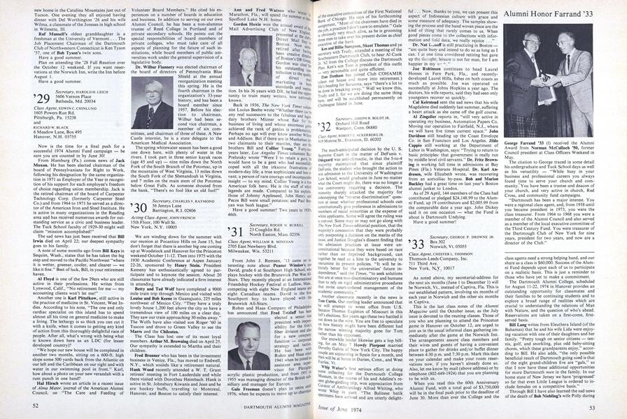 Alumni Honor Farrand '33