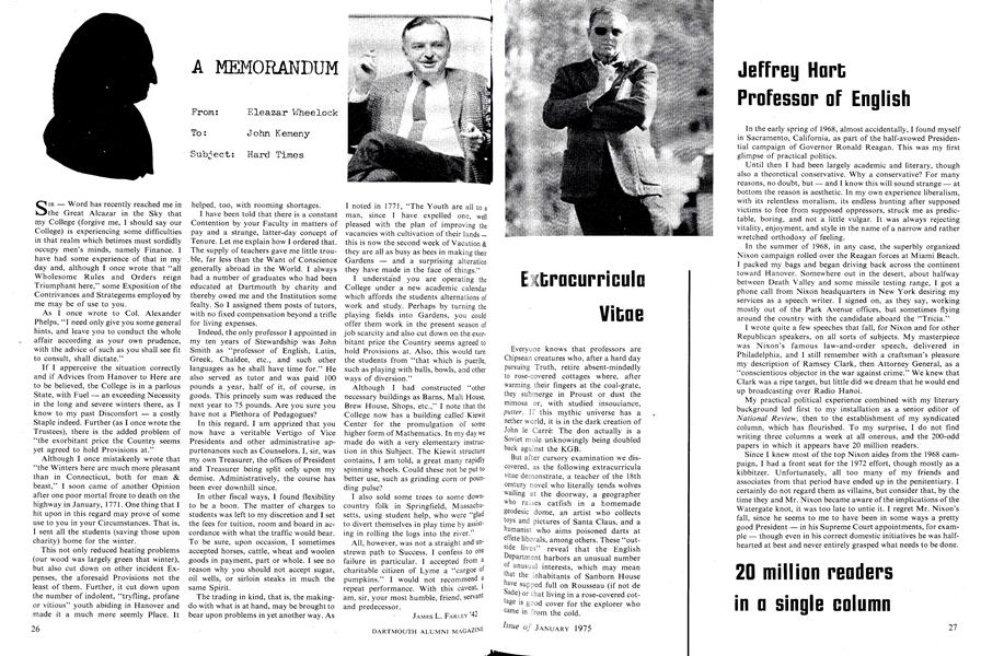 Jeffrey Hart Professor of English 20 million readers in a single column