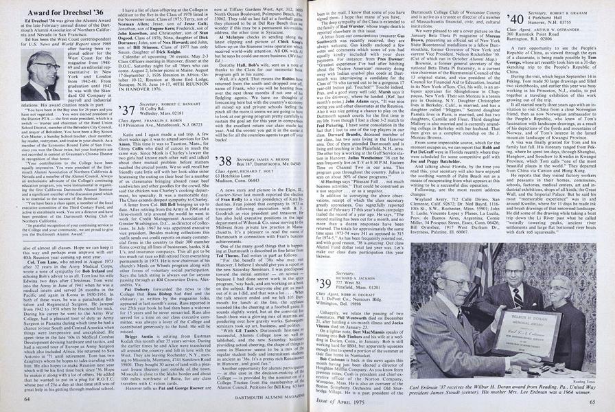 Award for Drechsel '36