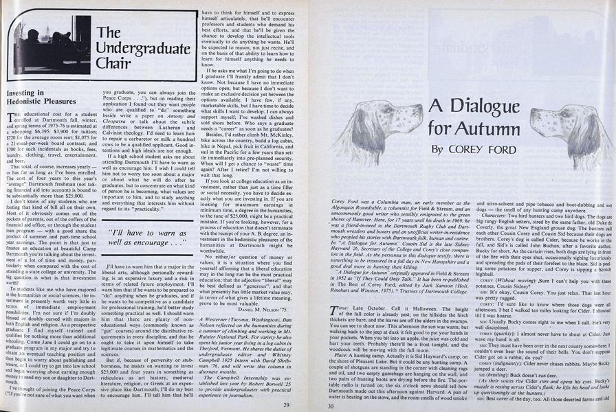A Dialogue for Autumn