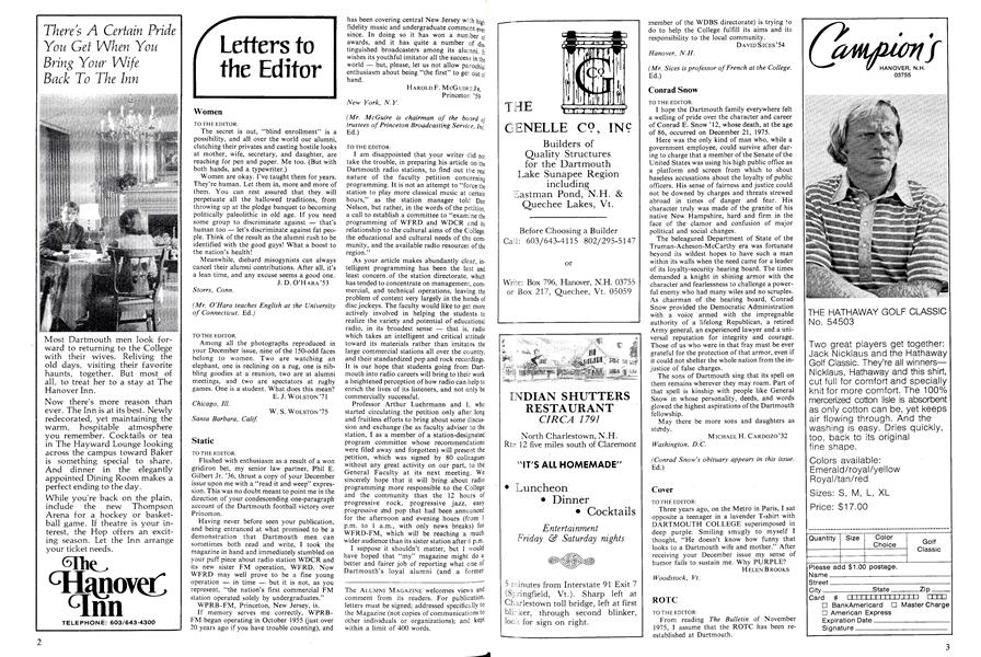 Letters to the Editor