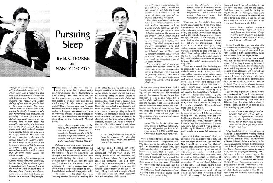 Pursuing Sleep