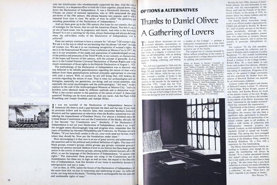 Thanks to Daniel Oliver, A Gathering of Lovers