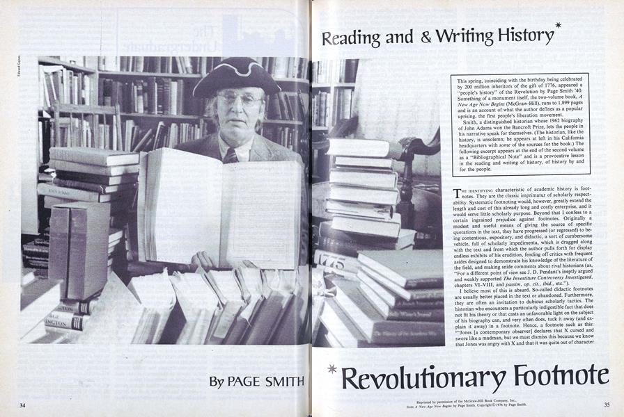 Reading and Writing History and Revolutionary Footnote