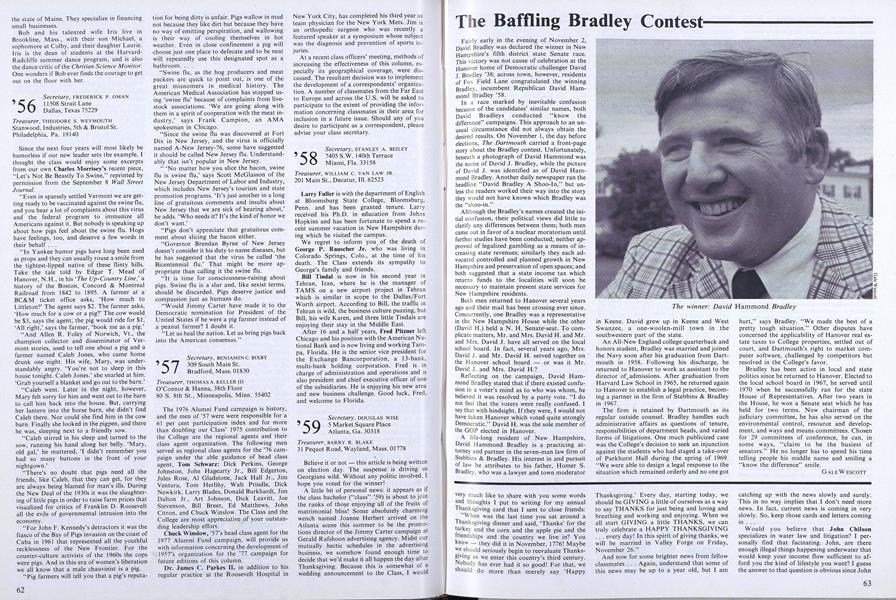 The Baffling Bradley Contest