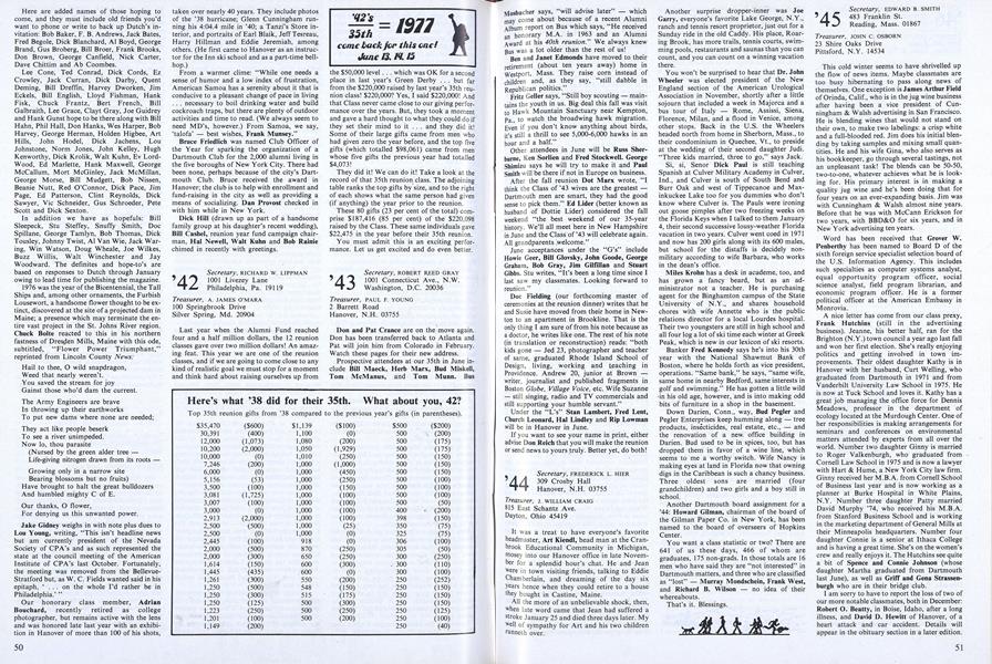 Here's what '38 did for their 35th. What about you, 42?