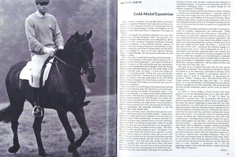 Gold-Medal Equestrian | Dartmouth Alumni Magazine | May 1977