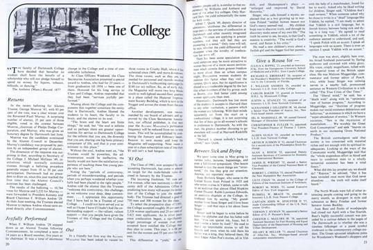 Give a Rouse for –, Page: 21 - JUNE 1977 | Dartmouth Alumni Magazine
