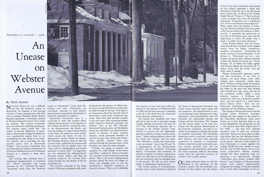 An Unease on Webster Avenue