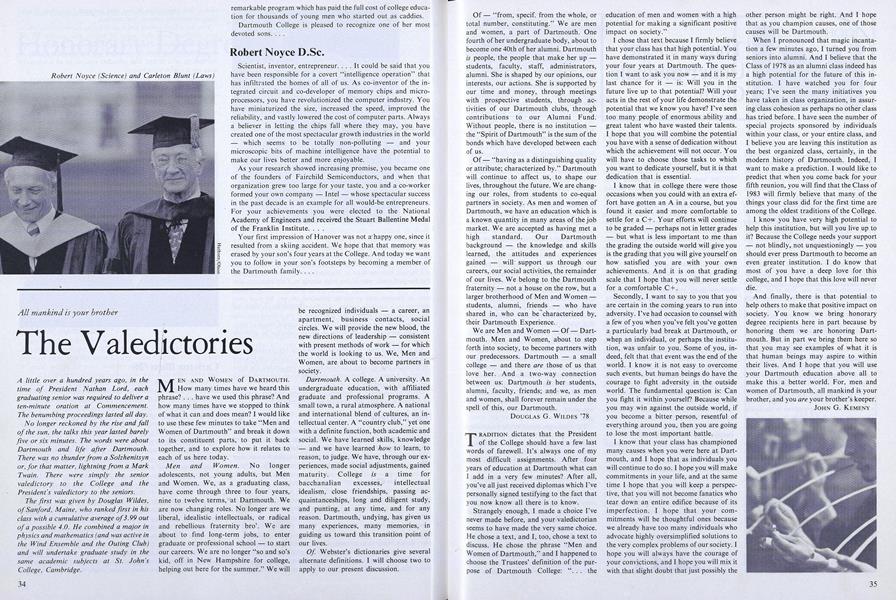 The Valedictories