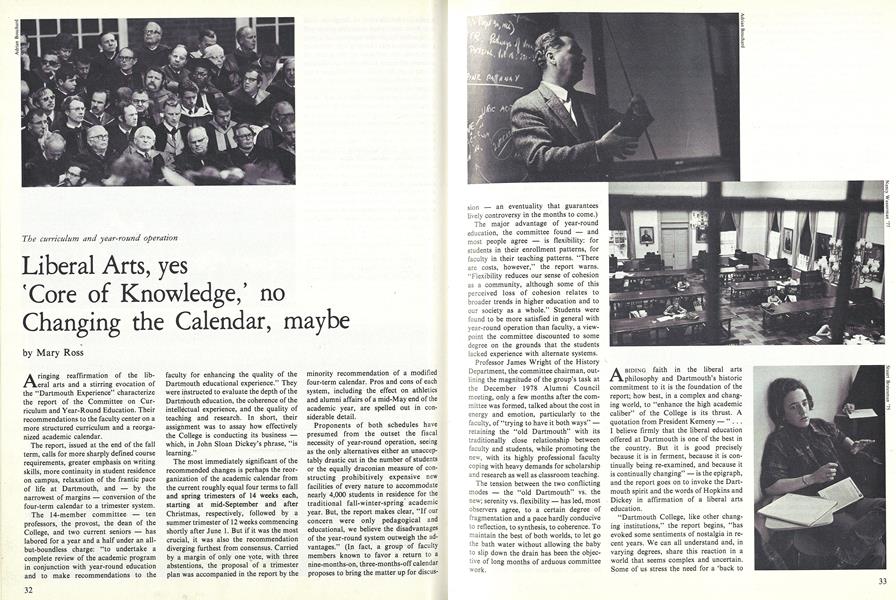 Liberal Arts, yes 'Core of Knowledge,' no Changing the Calendar, maybe |  Dartmouth Alumni Magazine | JAN./FEB. 1980
