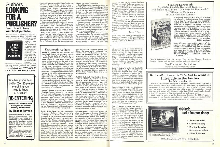 Dartmouth Authors