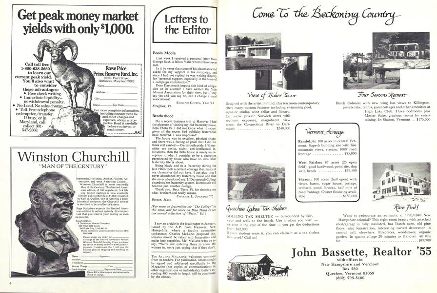 Letters to the Editor