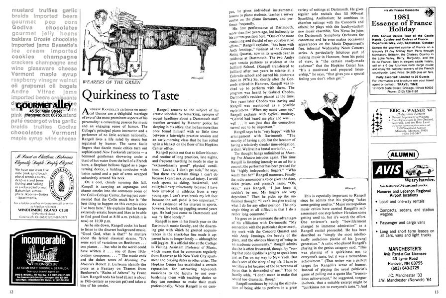 Quirkiness to Taste