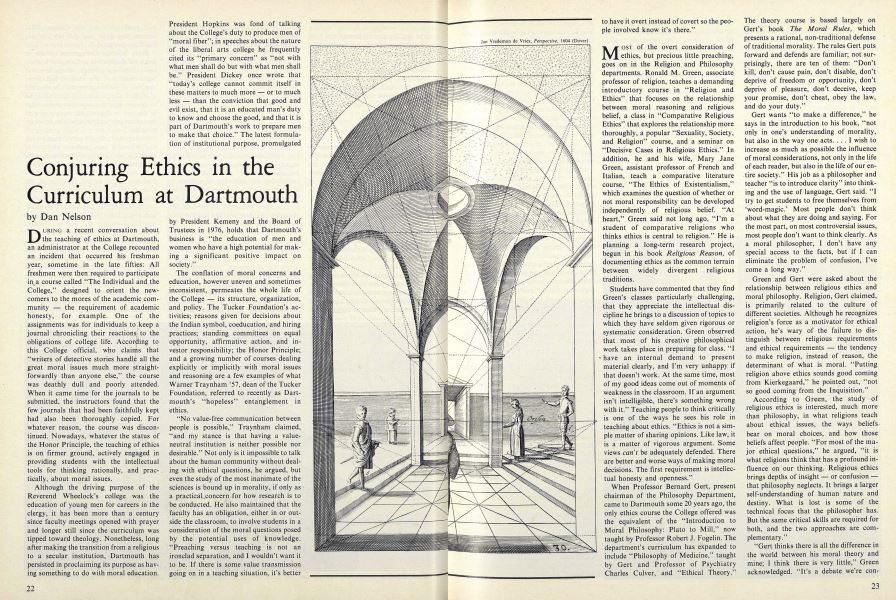 Conjuring Ethics in the Curriculum at Dartmouth