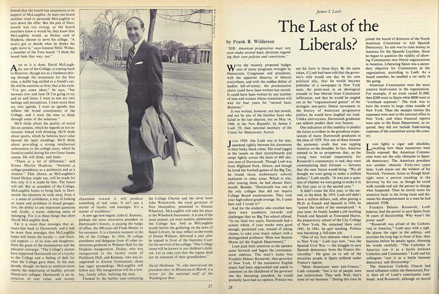 The Last of the Liberals? | Dartmouth Alumni Magazine | May 1981