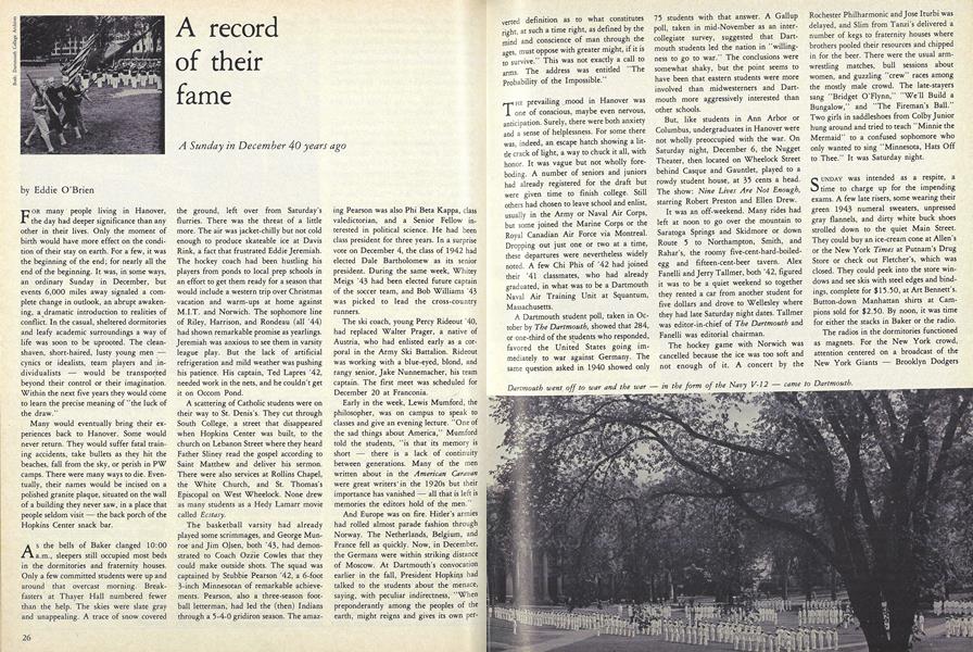 A record of their fame