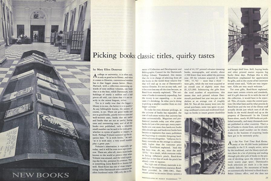 Picking books Classic title, quirky tastes