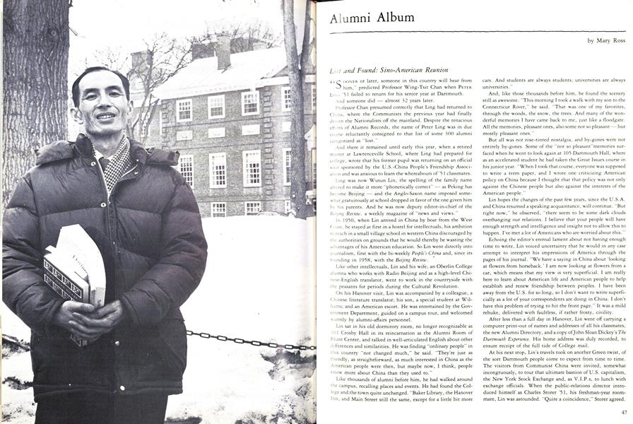 Lost and Found: Sino-American Reunion