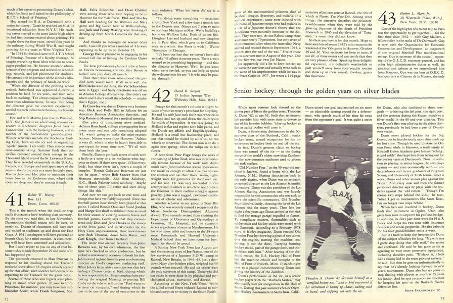 Senior hockey: through the golden years on silver blades