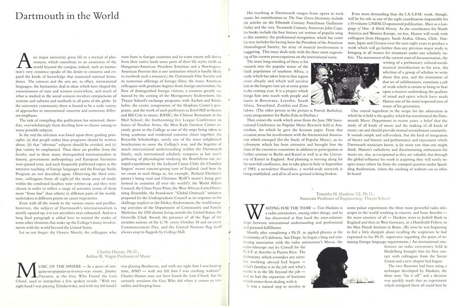 Dartmouth in the World