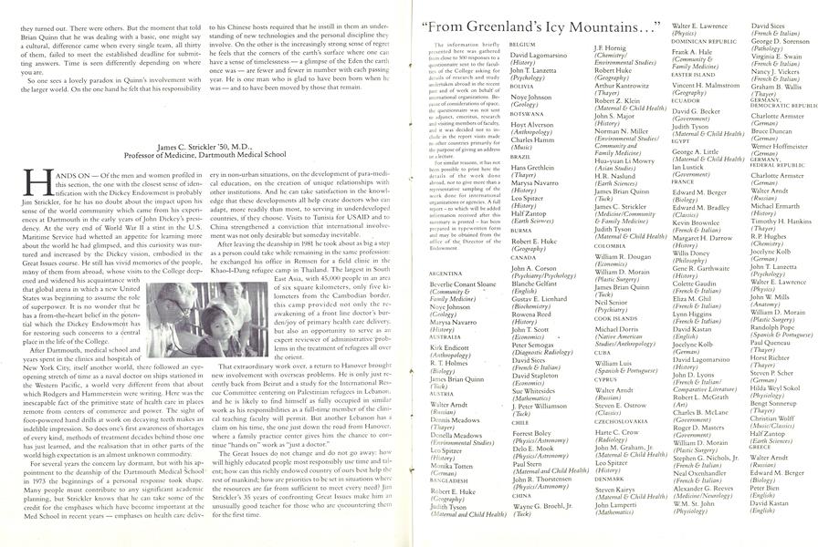 "From Greenland's Icy Mountains..."
