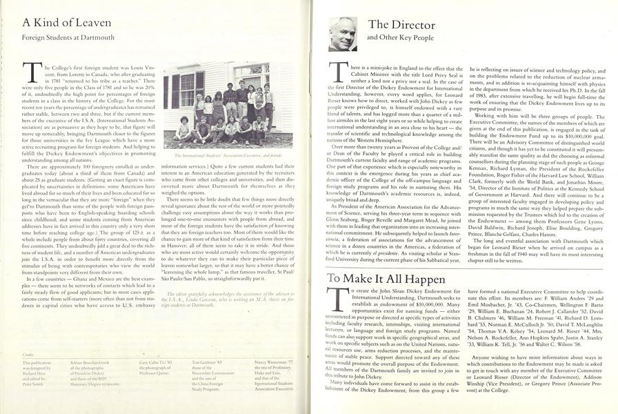 The Director and Other Key People