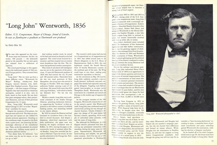 "Long John" Wentworth, 1836