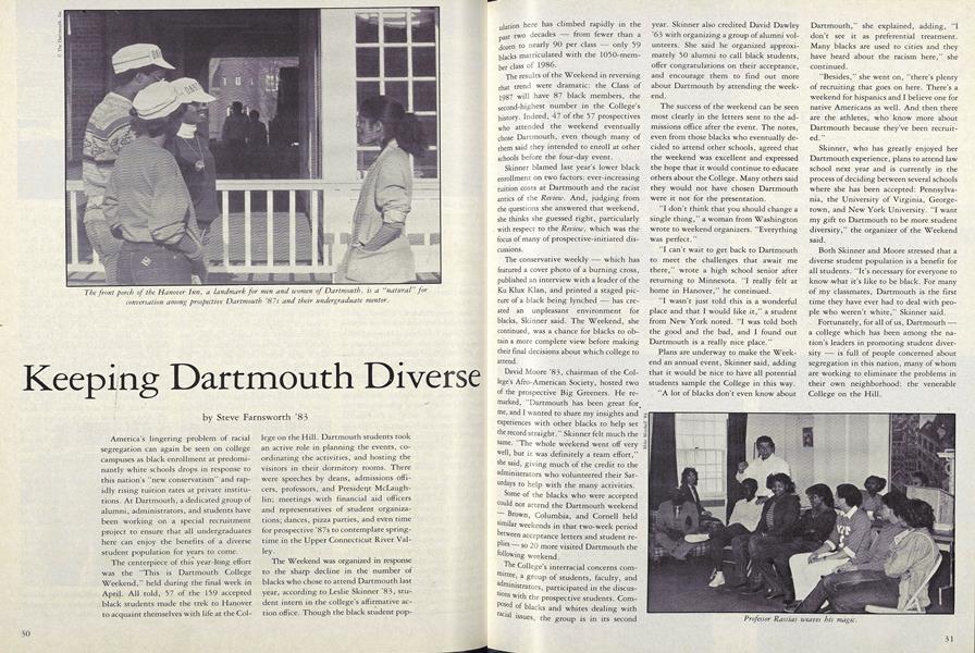 Keeping Dartmouth Diverse