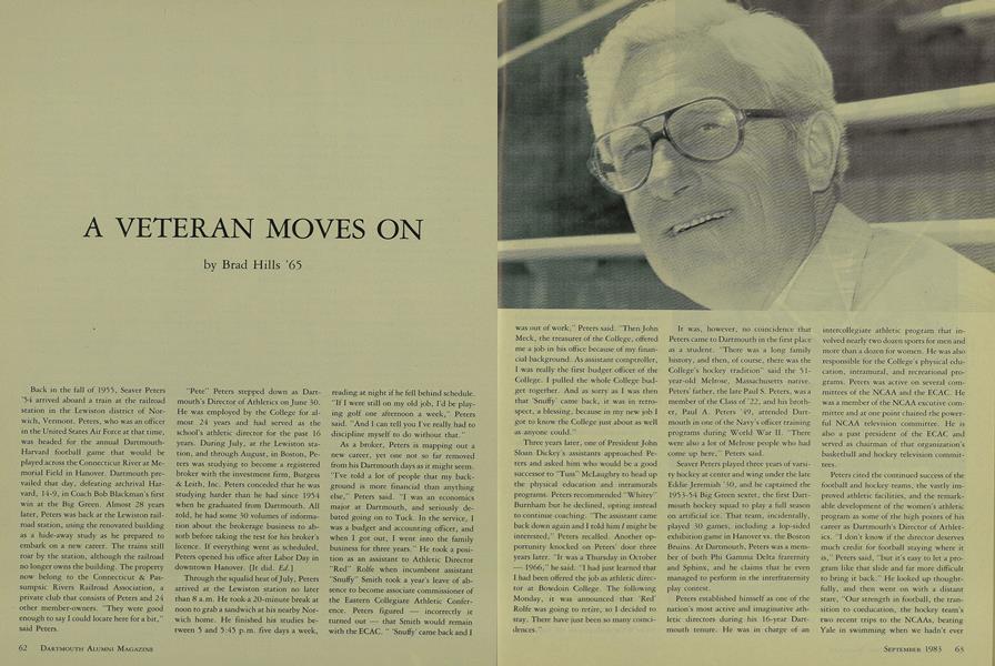 A VETERAN MOVES ON