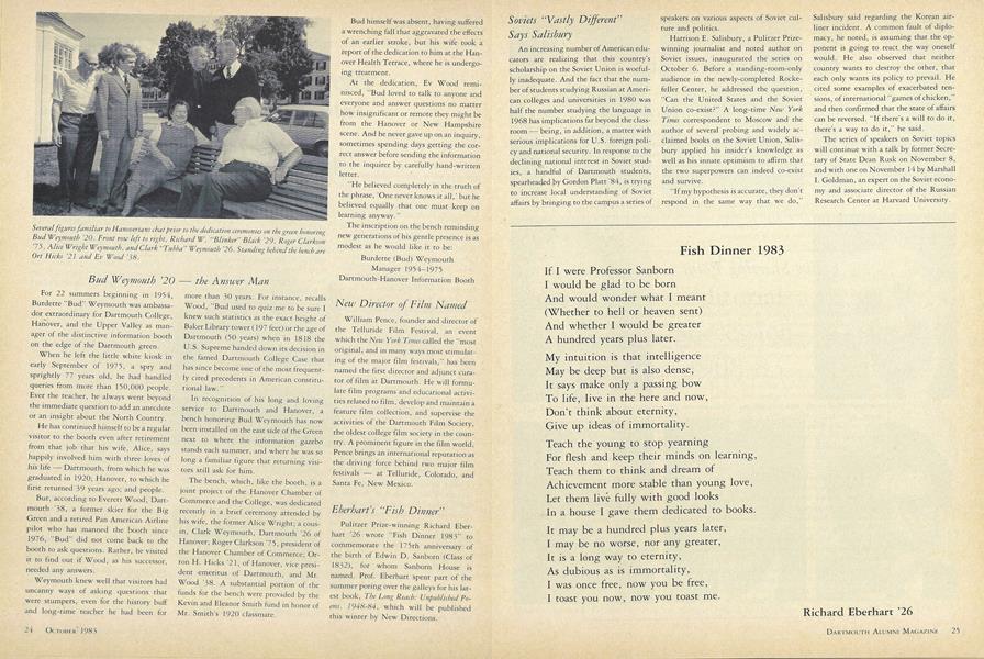 Fish Dinner 1983