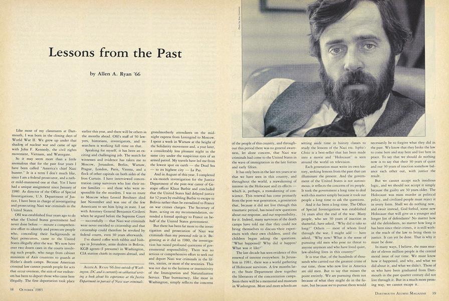 Lessons from the Past