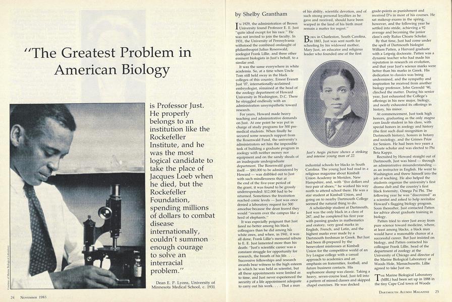 "The Greatest Problem in American Biology