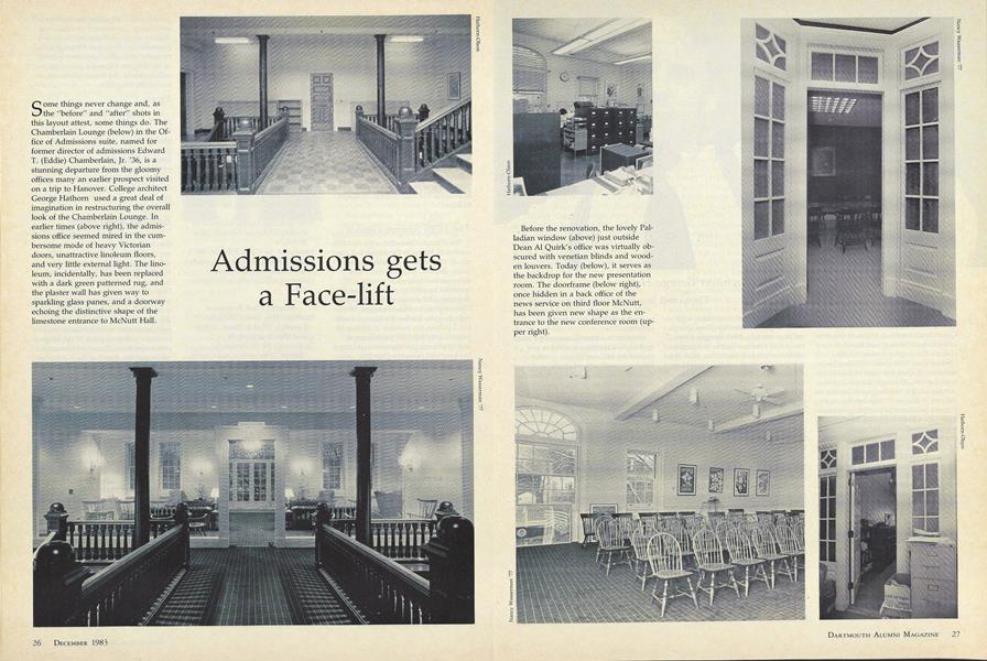 Admissions gets a Face-lift