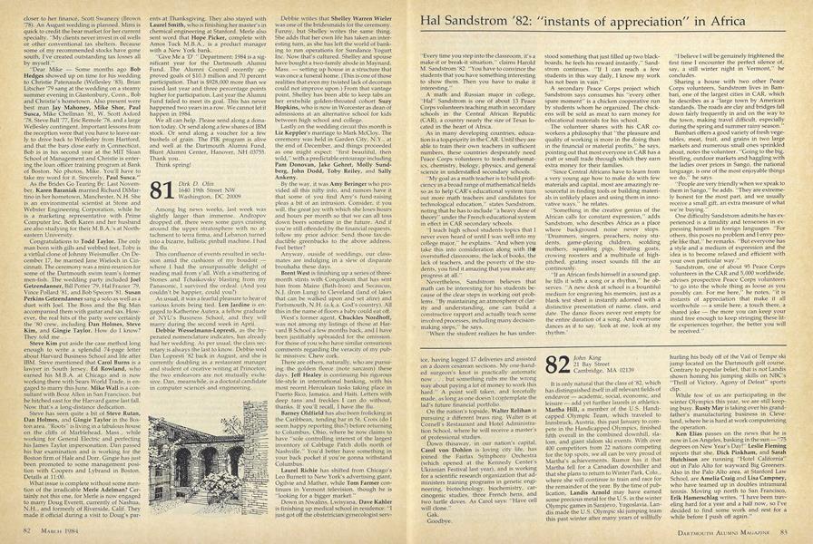 Hal Sandstrom '82: "instants of appreciation" in Africa