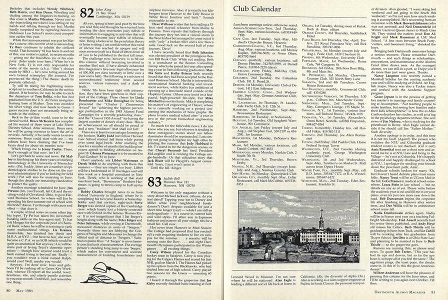 Club Calendar