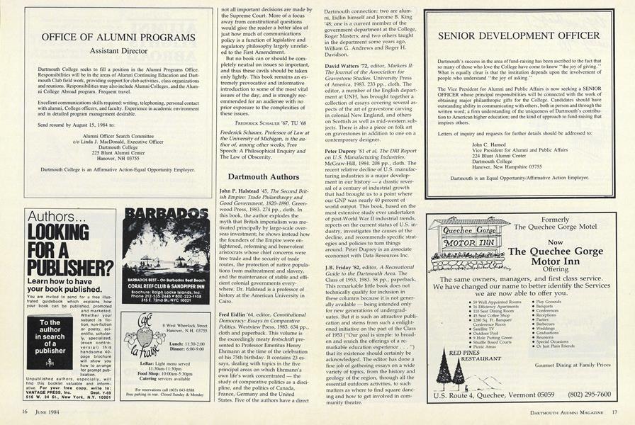 Dartmouth Authors