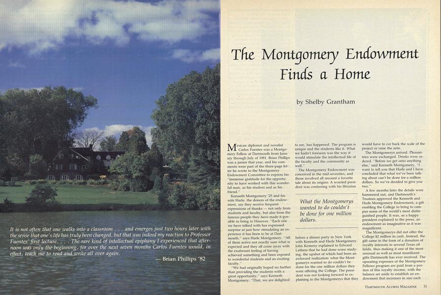 The Montgomery Endowment Finds a Home