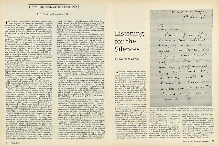 Listening for the Silences