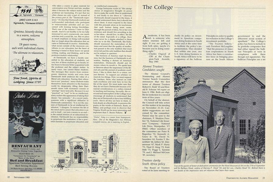 Alumni Trustees: Candidates sought