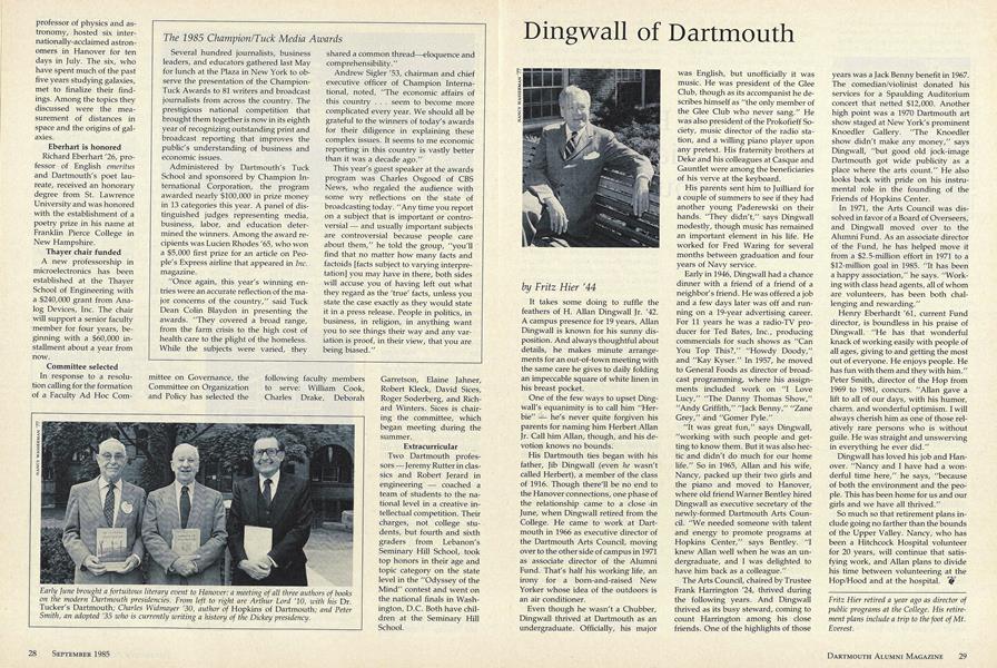 The 1985 Champion/Tuck Media Awards