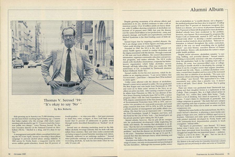 Thomas V. Seessel '59: "It's okay to say 'No' "