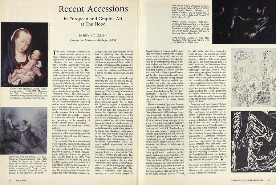 Recent Accessions in European and Graphic Art at The Hood