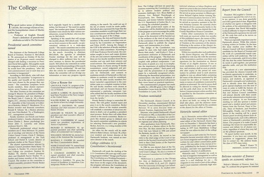 College celebrates U.S. Constitution's bicentennial