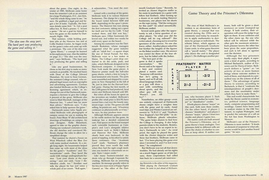 Game Theory and the Prisoner's Dilemma